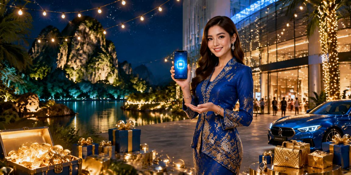 Pengguna di Ipoh membuat deposit selamat menggunakan platform 1130 dalam pakaian tradisional